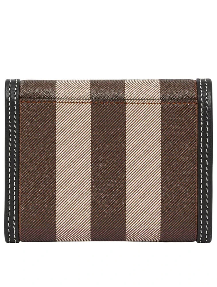 Small Check Folding Wallet