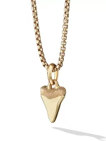 Shark Tooth Amulet In 18k Yellow Gold