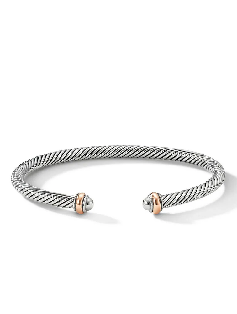 Cable Classics Bracelet Sterling Silver With 18k Rose Gold