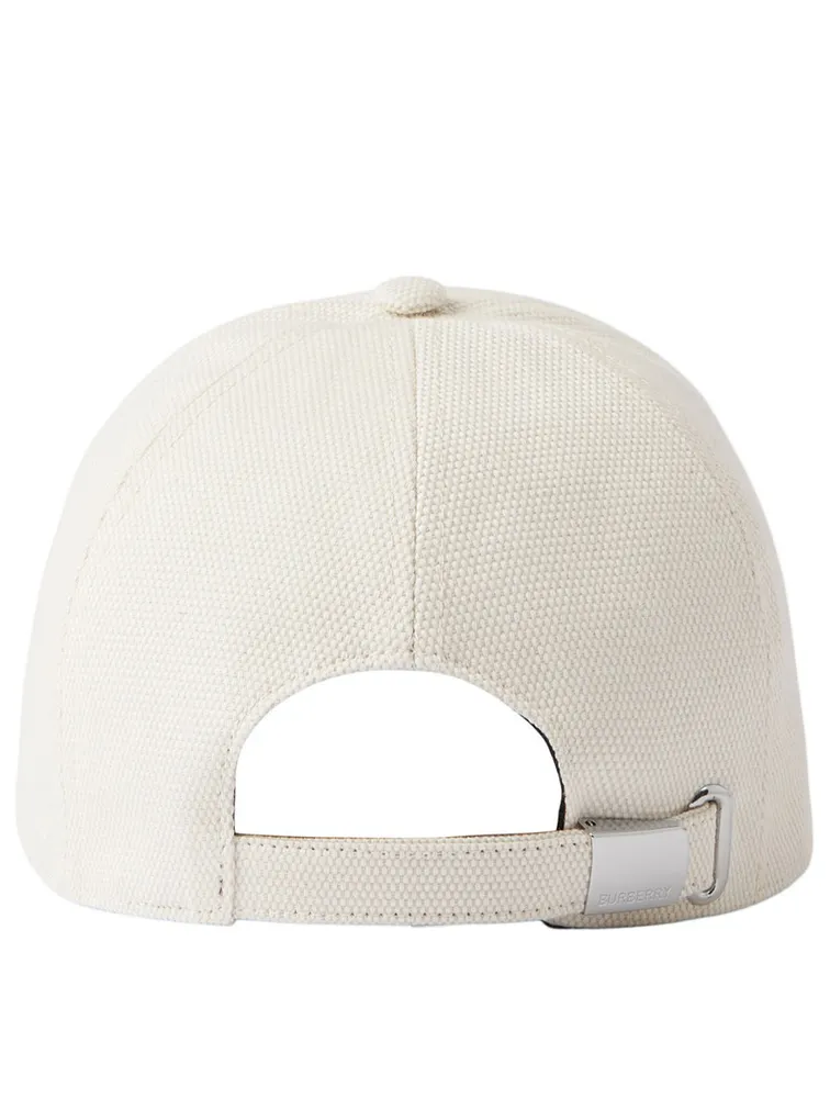 Horseferry Motif Cotton Canvas Baseball Cap