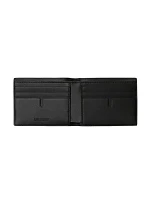 Embossed Check Slim Bifold Wallet