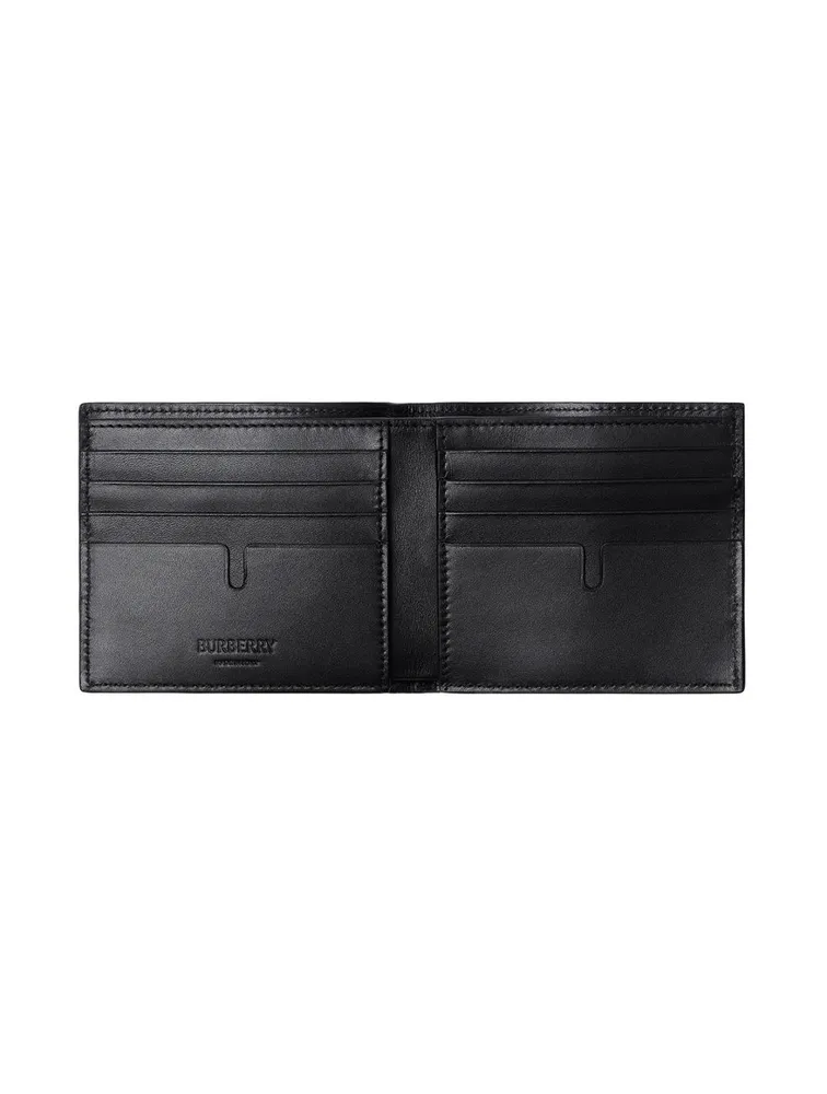 Embossed Check Bifold Wallet