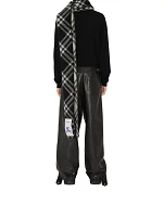 Check Wool Scarf