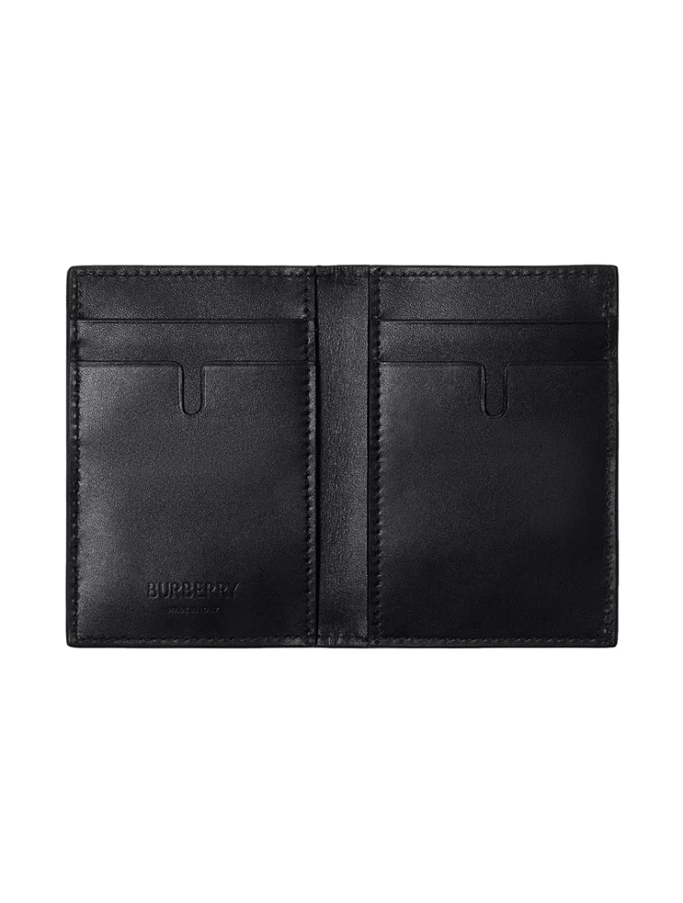 Embossed Check Folding Card Case