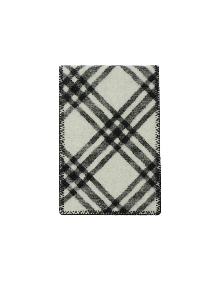 Check Wool Scarf