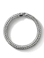 Chevron Bead Bracelet Sterling Silver