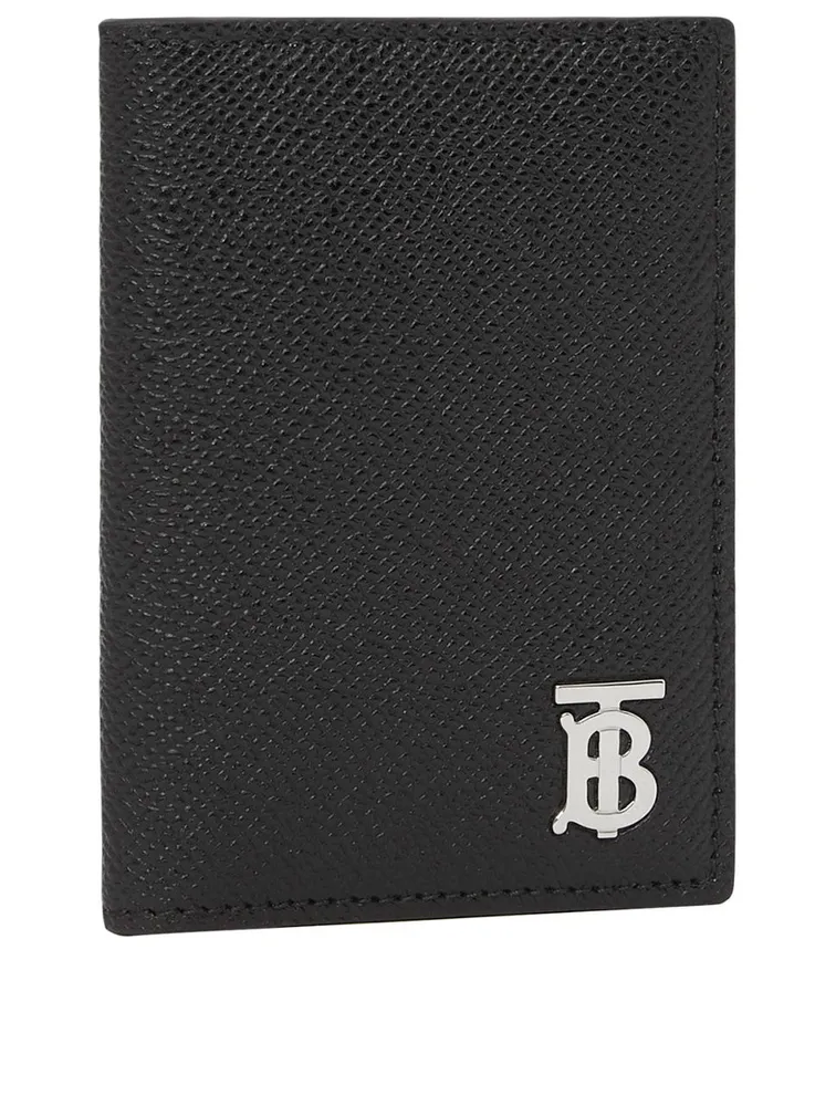 Grainy Leather Tb Folding Card Case