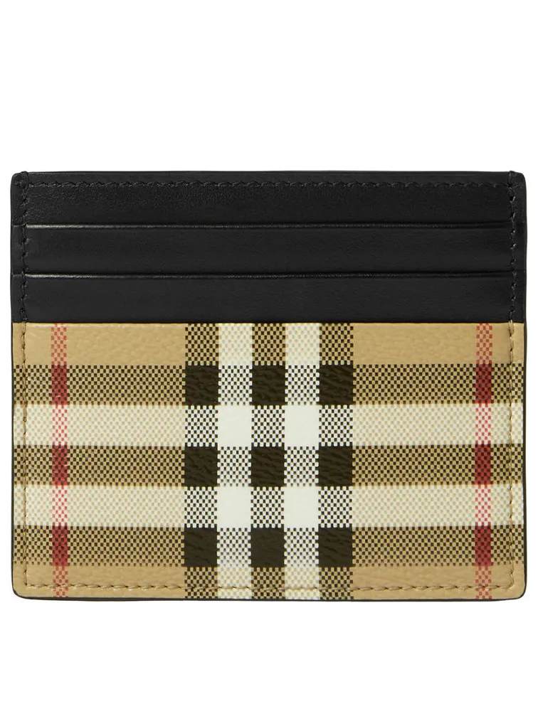 Tall Check Card Case