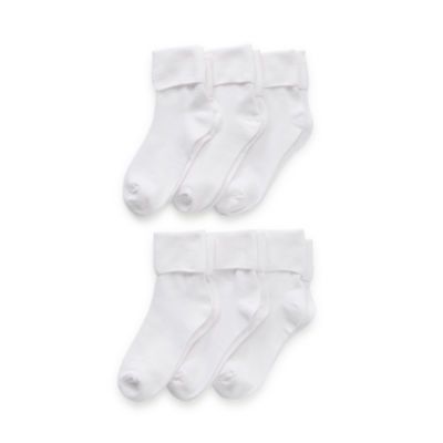 Thereabouts Uniform Little & Big Girls 6 Pair Turncuff Socks