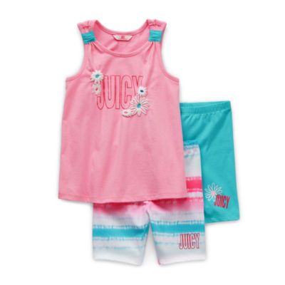 Juicy By Couture Little Girls 3-pc. Short Set