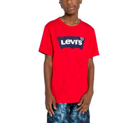 Levi's Batwing Big Boys Crew Neck Short Sleeve Graphic T-Shirt