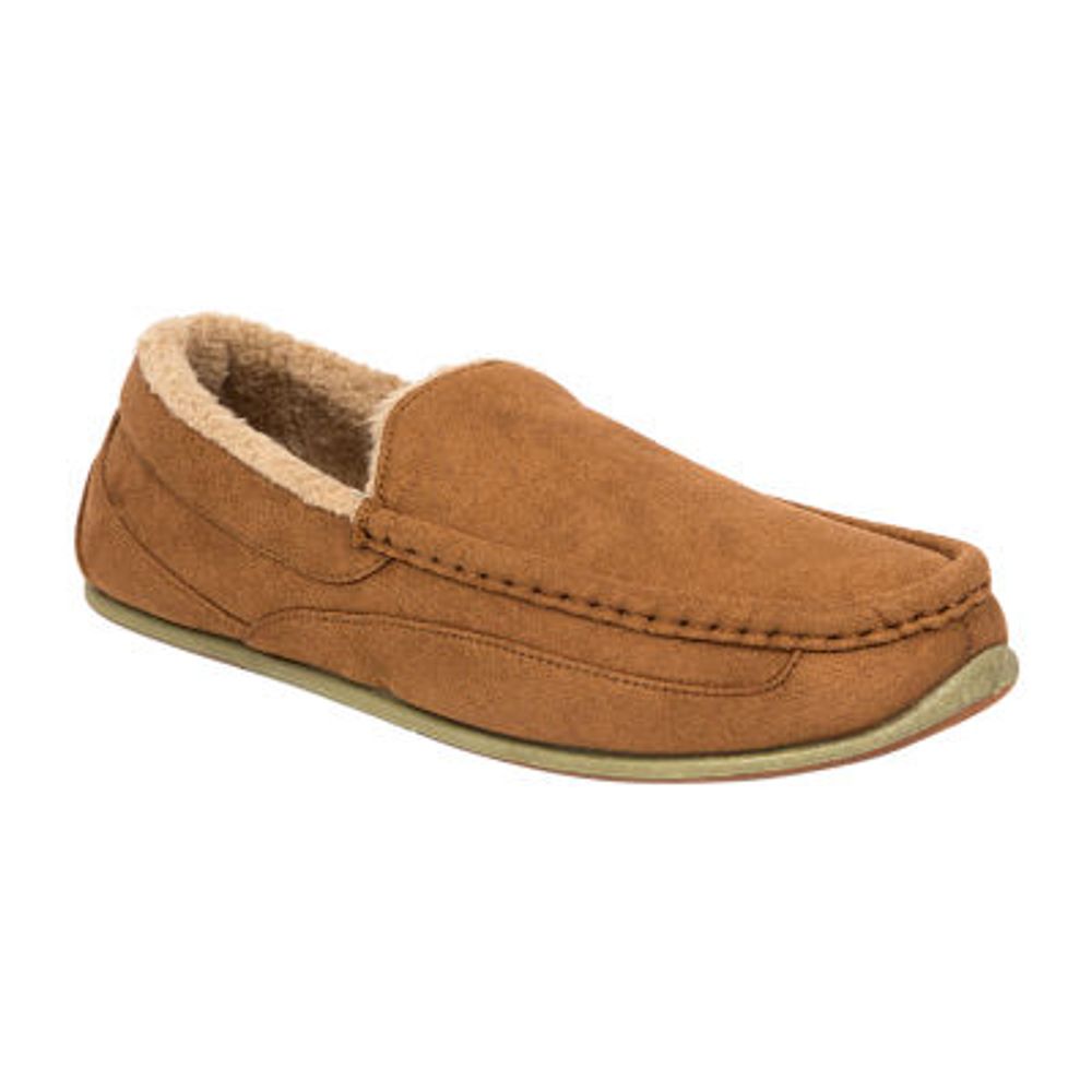 Deer Stags Spun Mens Moccasin Slippers 