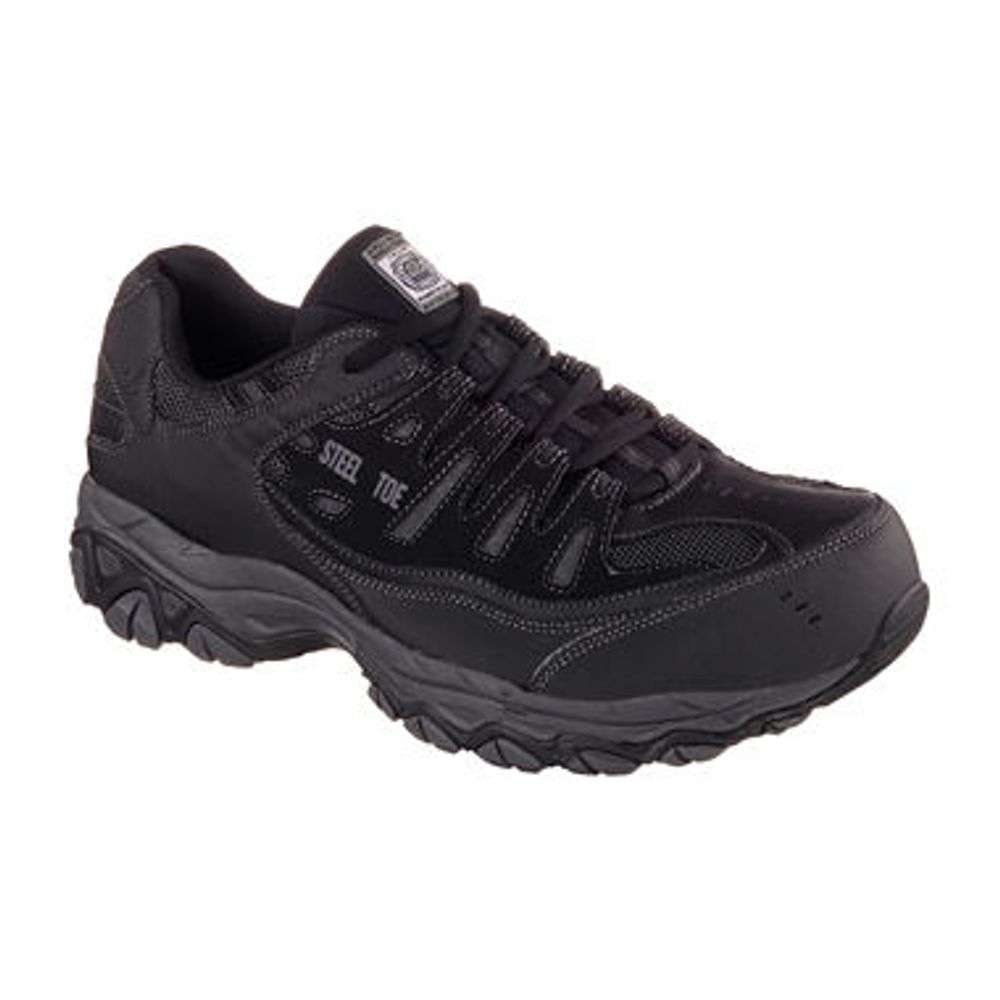 jcpenney mens black work shoes