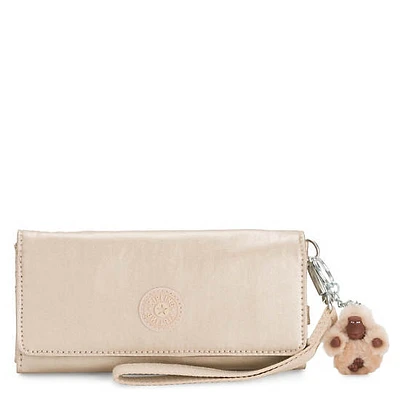 Rubi Large Metallic Wristlet Wallet