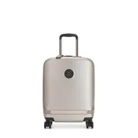 Curiosity Pocket Metallic 4 Wheeled Rolling Luggage