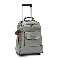 Sanaa Large Metallic Rolling Backpack