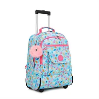 Sanaa Large Printed Rolling Backpack