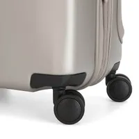 Curiosity Pocket Metallic 4 Wheeled Rolling Luggage