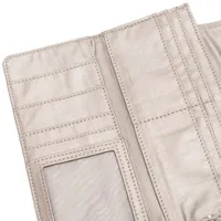 Money Land Metallic Snap Wallet