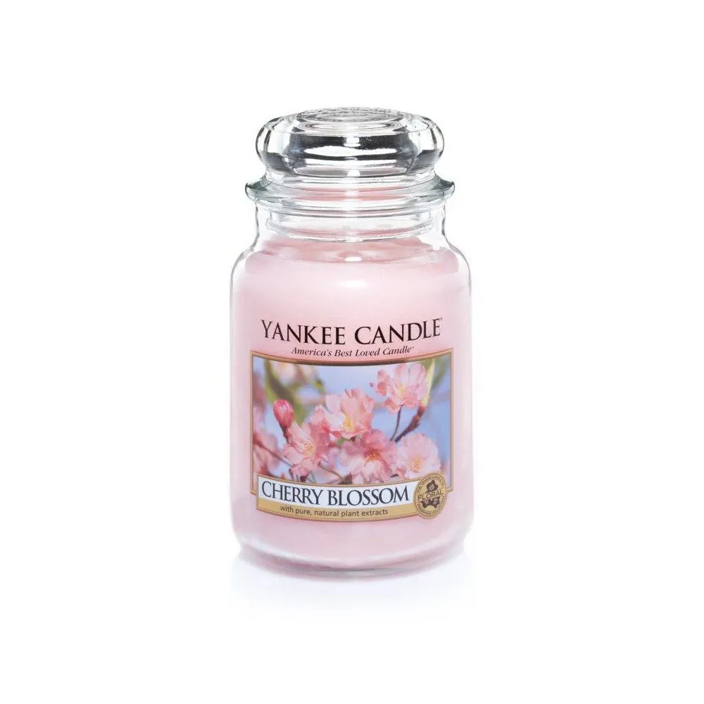 Candela Yankee candle cherry blossom 623gr rosa in cera stile Yankee  candle