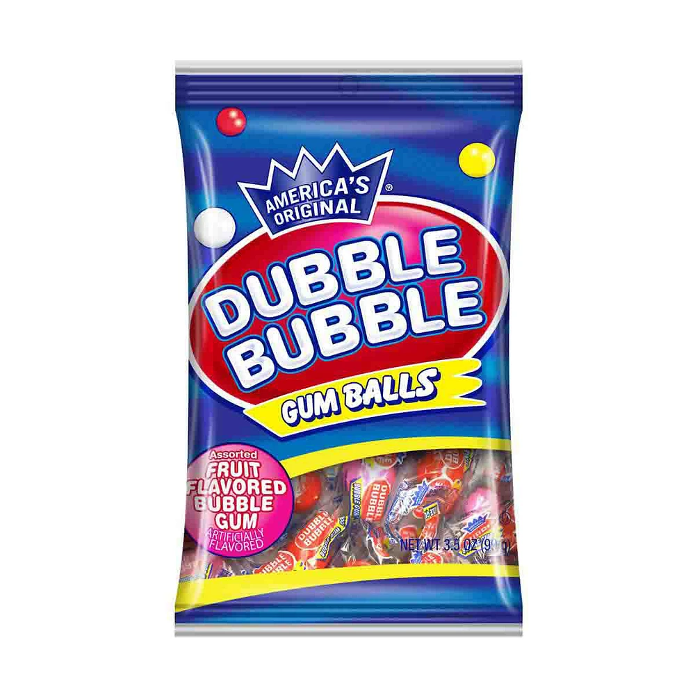 Dubble Bubble Fruit Flavored Gum Balls, 3.5 oz.