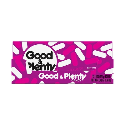Good & Plenty Licorice Flavored Candy Theater Box, 6 oz.