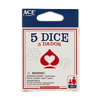 Cartamundi 1500 Ace Standard Spot Dice, 5 Count