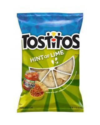 Tostitos Flavored Tortilla Chips Hint of Lime, 11 oz