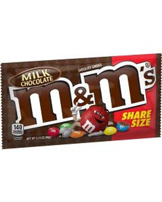 M&M's, Milk Chocolate King Size, 3.14 oz