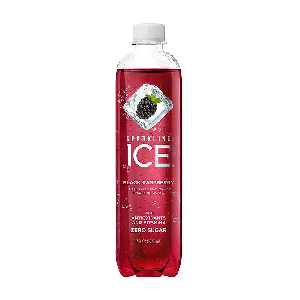 Sparkling Ice Naturally Flavored Black Raspberry Sparkling Water, 17 fl oz