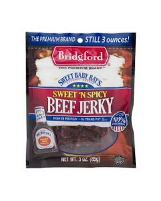 Bridgford Sweet Baby Ray's Sweet 'N Spicy Beef Jerky, 3 oz