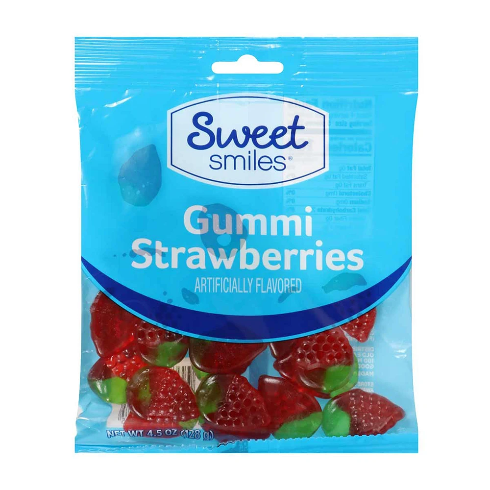 Sweet Smiles Gummi Strawberries, 4.5 oz