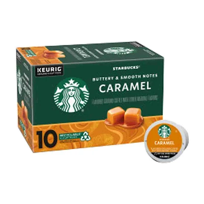 Starbucks K-Cup Coffee Pods, Caramel, 10 ct