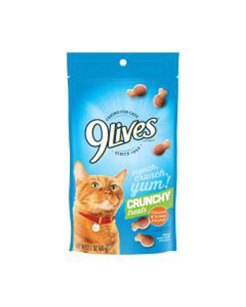 9 Lives Crunchy Chicken & Turkey Cat Treats, 2.1 oz