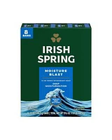 Irish Spring Moisture Blast Deodorant Bar Soap, 8 ct