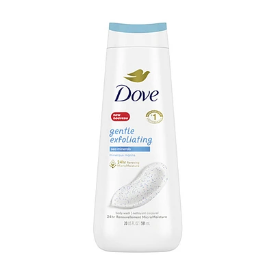 Dove Gentle Exfoliating Body Wash, Sea Minerals, 20 fl oz