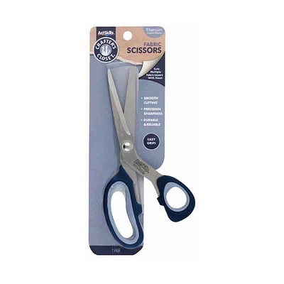 Crafter's Closet 8" Heavy Duty Fabric and Sewing Scissors, Titanium Blades