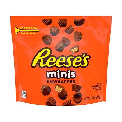 Reese's Mini Milk Chocolate & Peanut Butter Unwrapped Cups , 7.6 oz.