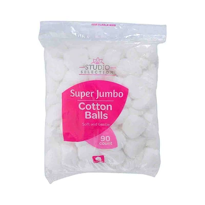 Super Jumbo Cotton Balls, 90 Count