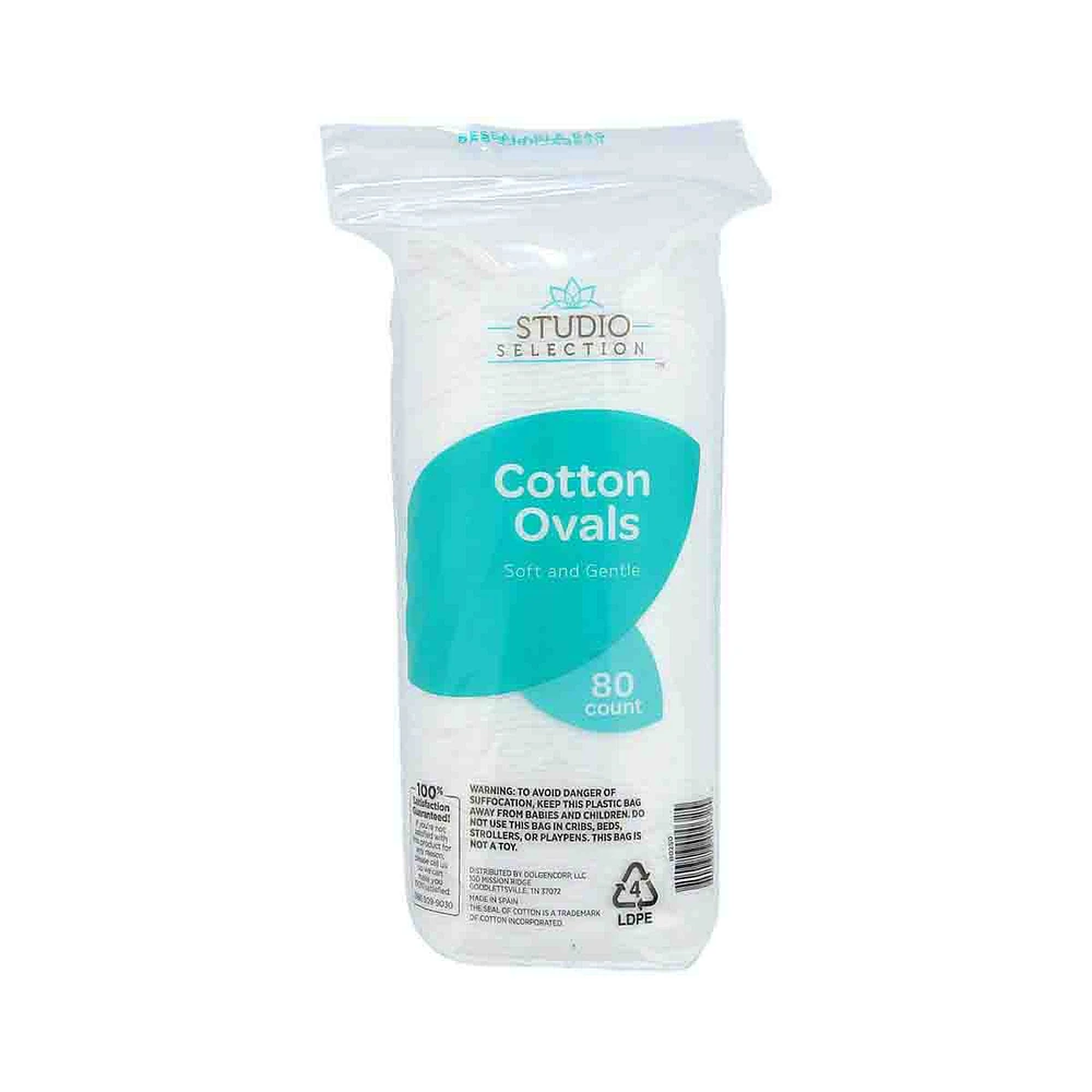 Cotton Ovals, 80 Count