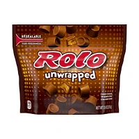 Rolo Chocolate Caramel Unwrapped Candy Bag, 7.6 oz