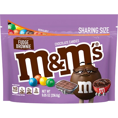 M&M'S Fudge Brownie Sharing Size Chocolate Candy, 9.05 oz.