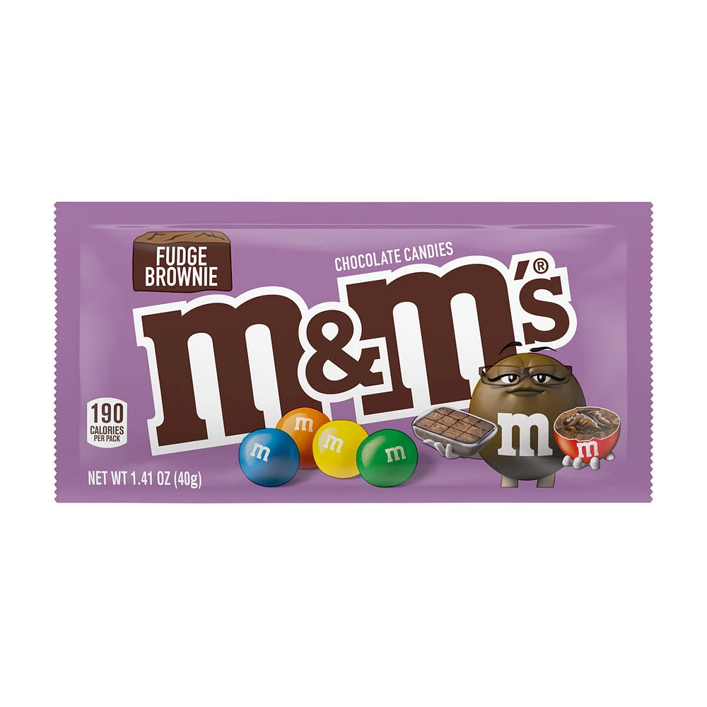 M&M's Hazelnut Spread Full Size Chocolate Candy Packs, 1.35 oz