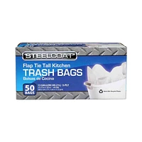 13-Gallon Tall Kitchen Trash Bags, 50 Count