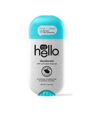 Hello Activated Charcoal Clean + Fresh Deodorant, 2.6 oz