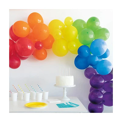 321 Party! Rainbow Balloon Arch Kit, 40 ct