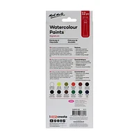 Mont Marte Watercolour Paints 12ml, 12 Pieces