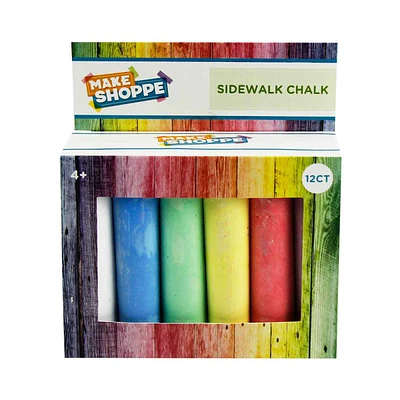 Make Shoppe Sidewalk Multi Color Chalk, 12 Count