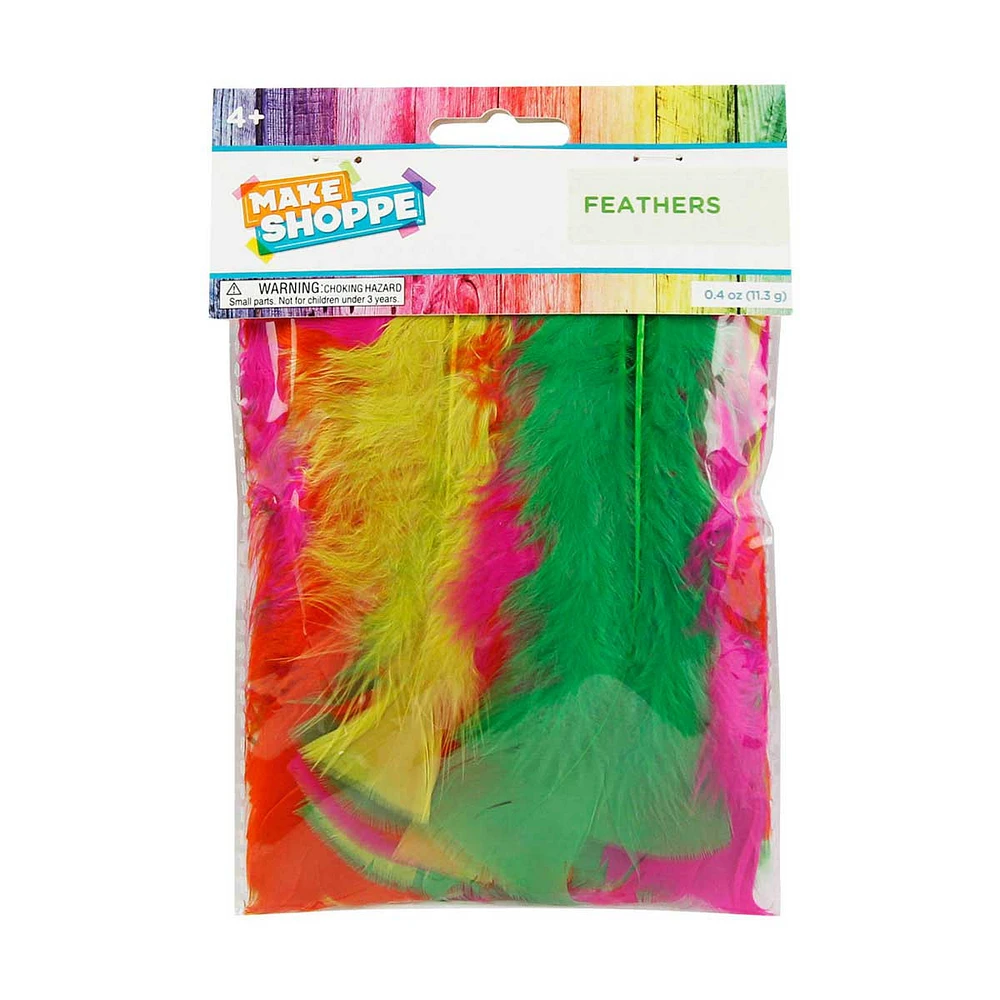 Make Shoppe Neon Feathers, 0.4oz