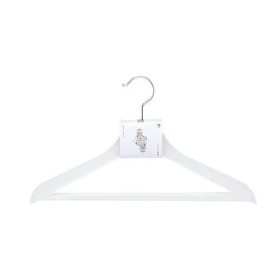 Clear Plastic Hangers, 3 Pack